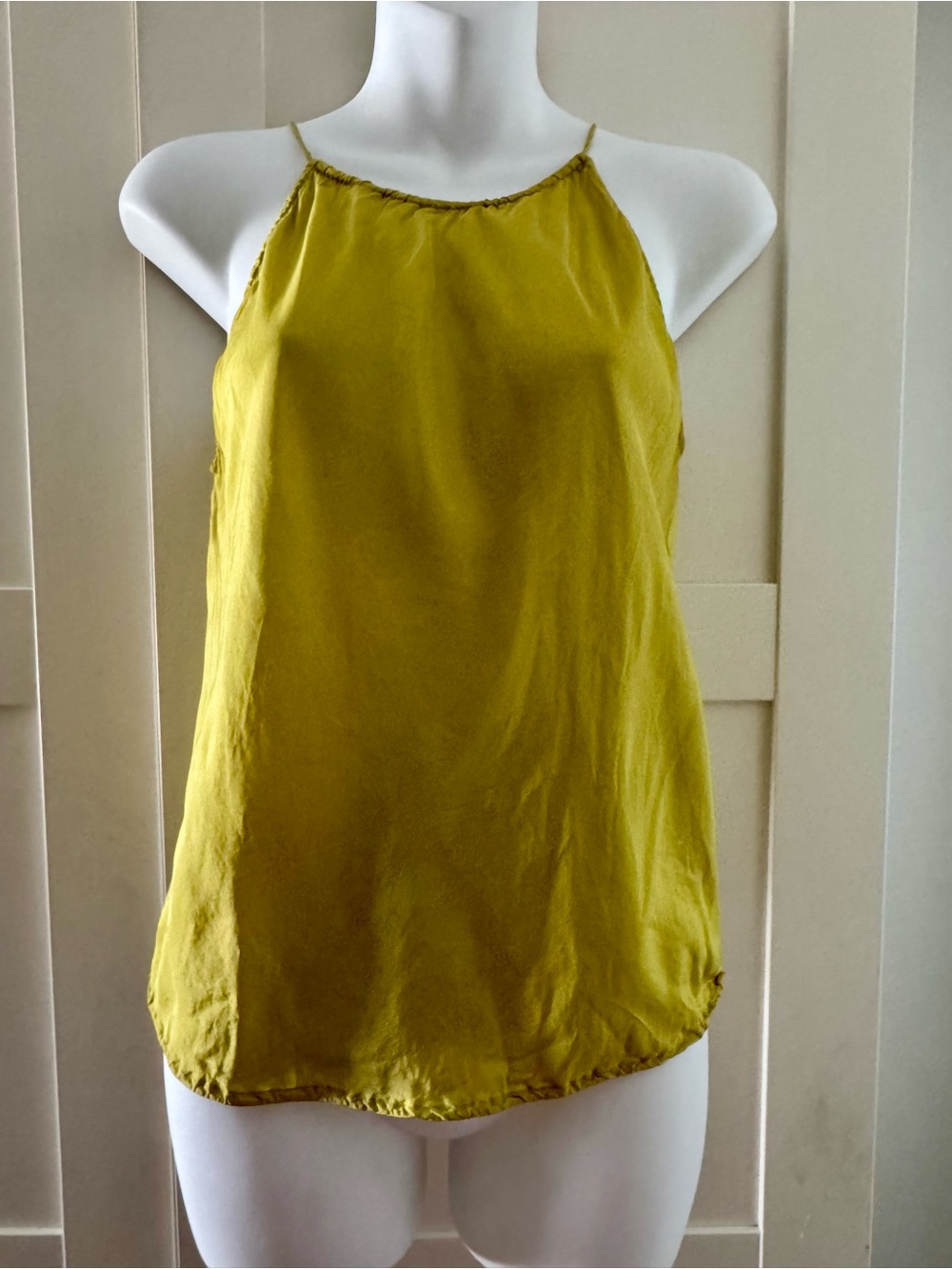 Express Olive Halter Tank Top